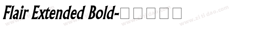 Flair Extended Bold字体转换